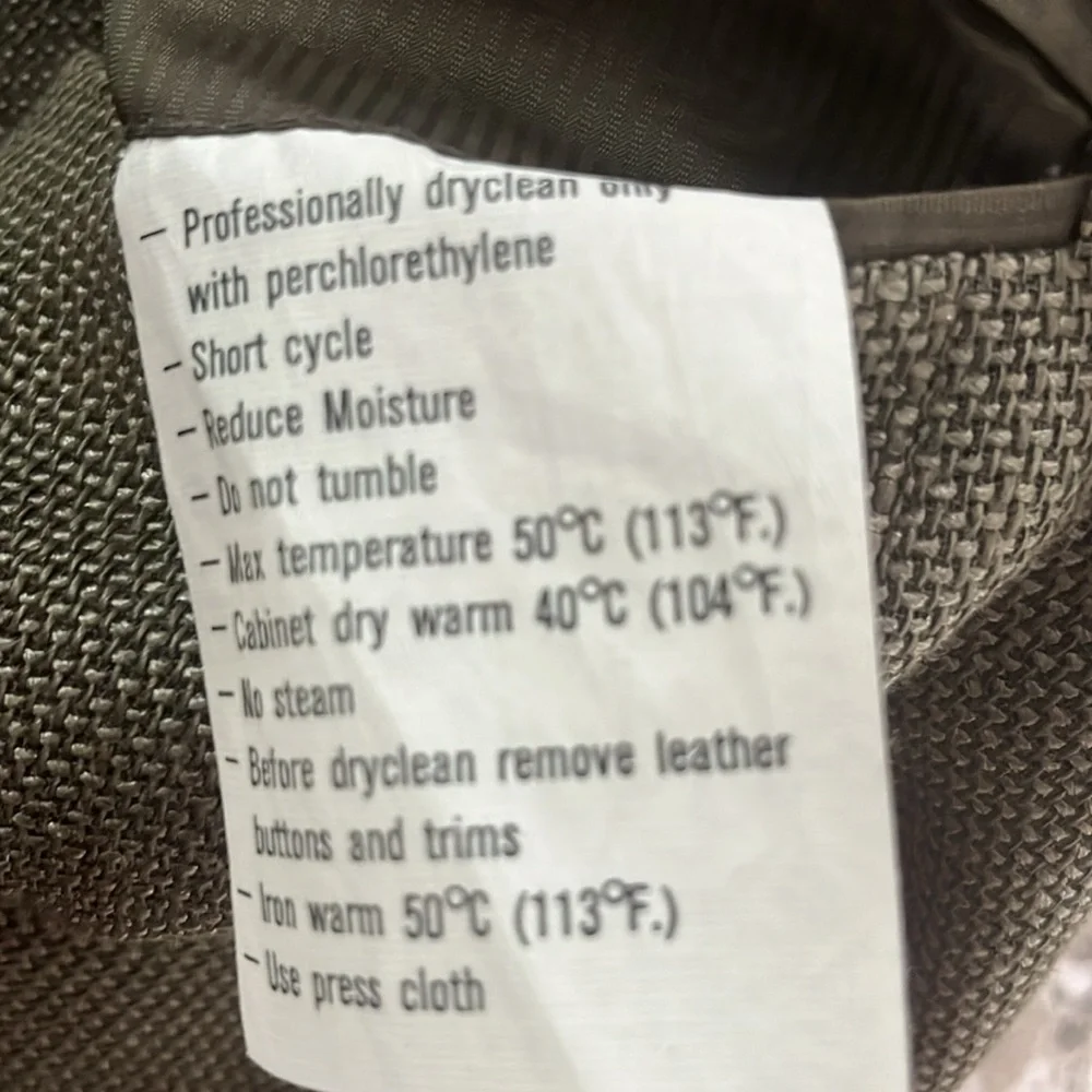 Beautiful Men’s Ermenegildo Zengna  Olive Blazer Size 40 - Picture 4 of 10